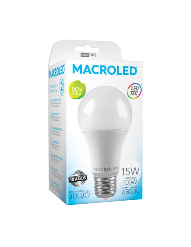 Macroled Bt-60-15cw E27 A60 220v X...